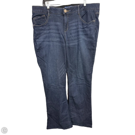 Jeans Straight By Democracy In Blue Denim, Size: 20