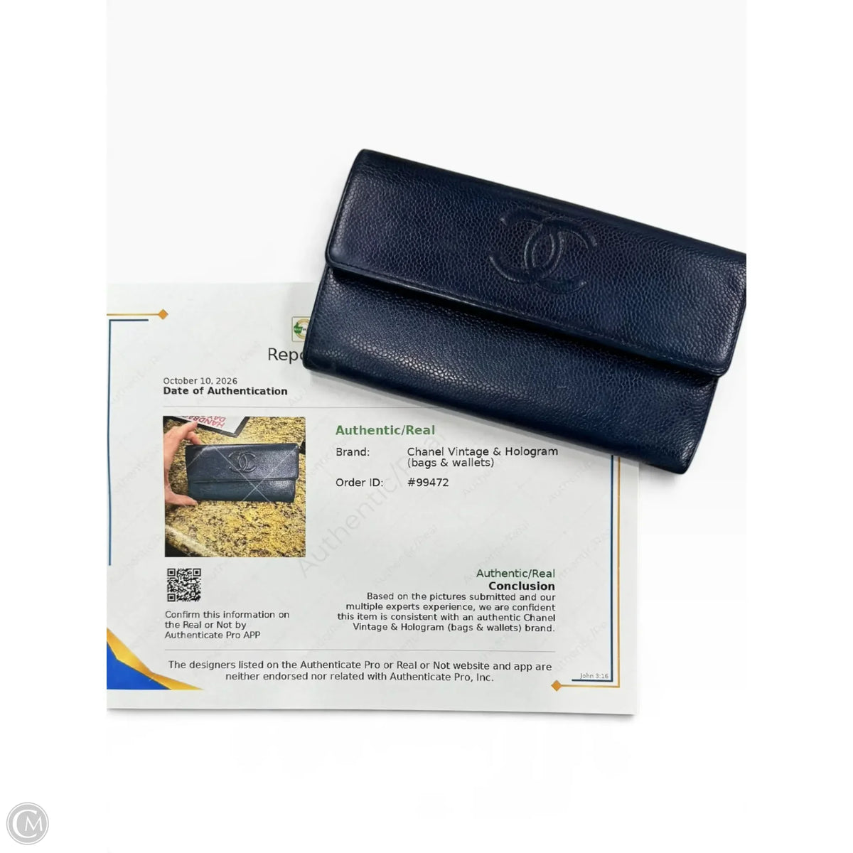 Wallet Luxury Designer By Chanel, Size: Medium
