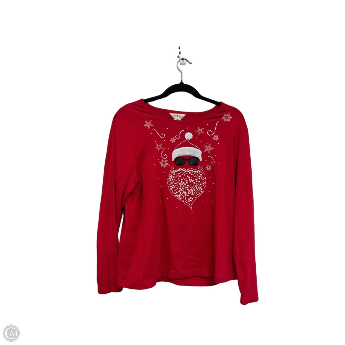 Top Long Sleeve Basic By Clothes Mentor In Red, Size: Xl