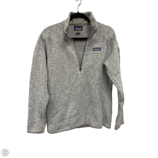 Athletic Jacket By Patagonia In Grey, Size: M