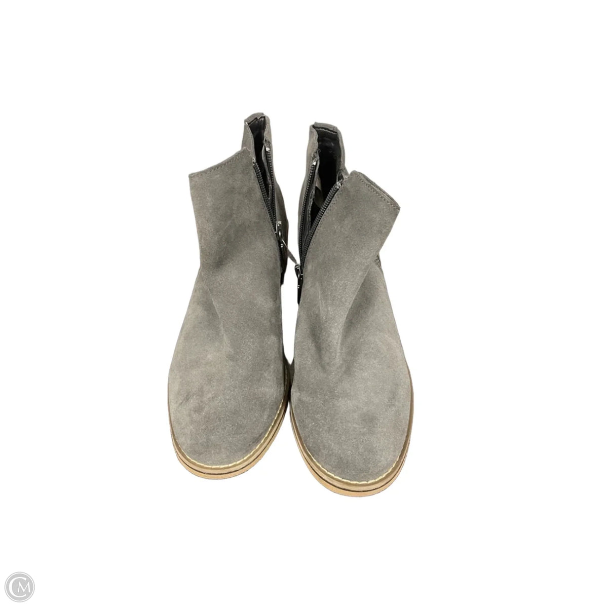 Boots Ankle Heels By Blondo In Grey, Size: 7