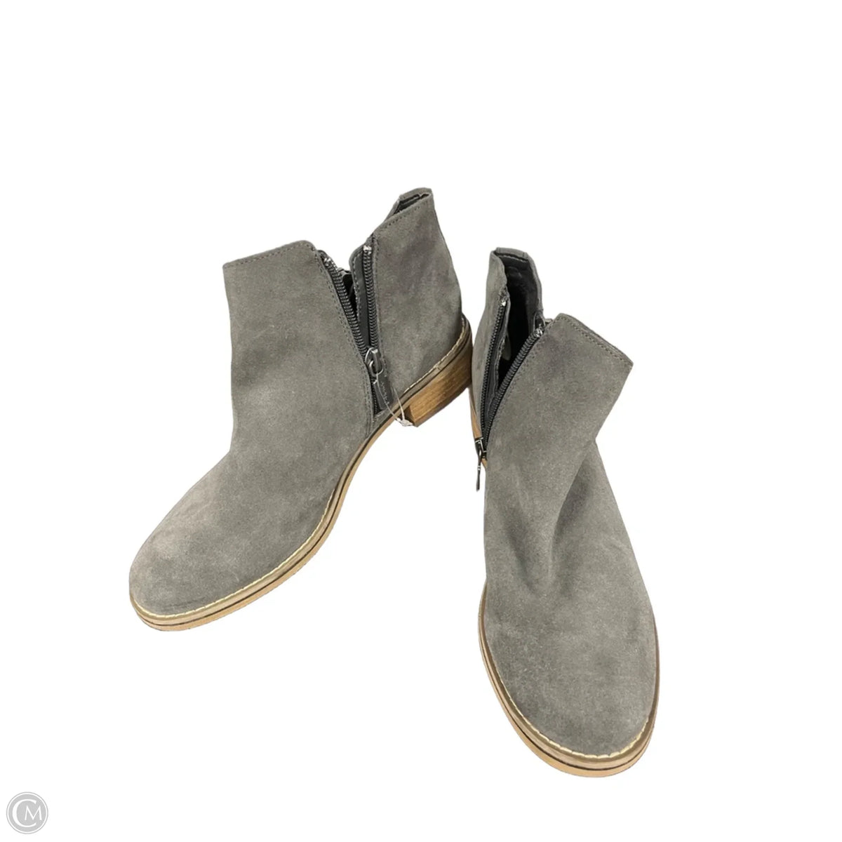 Boots Ankle Heels By Blondo In Grey, Size: 7