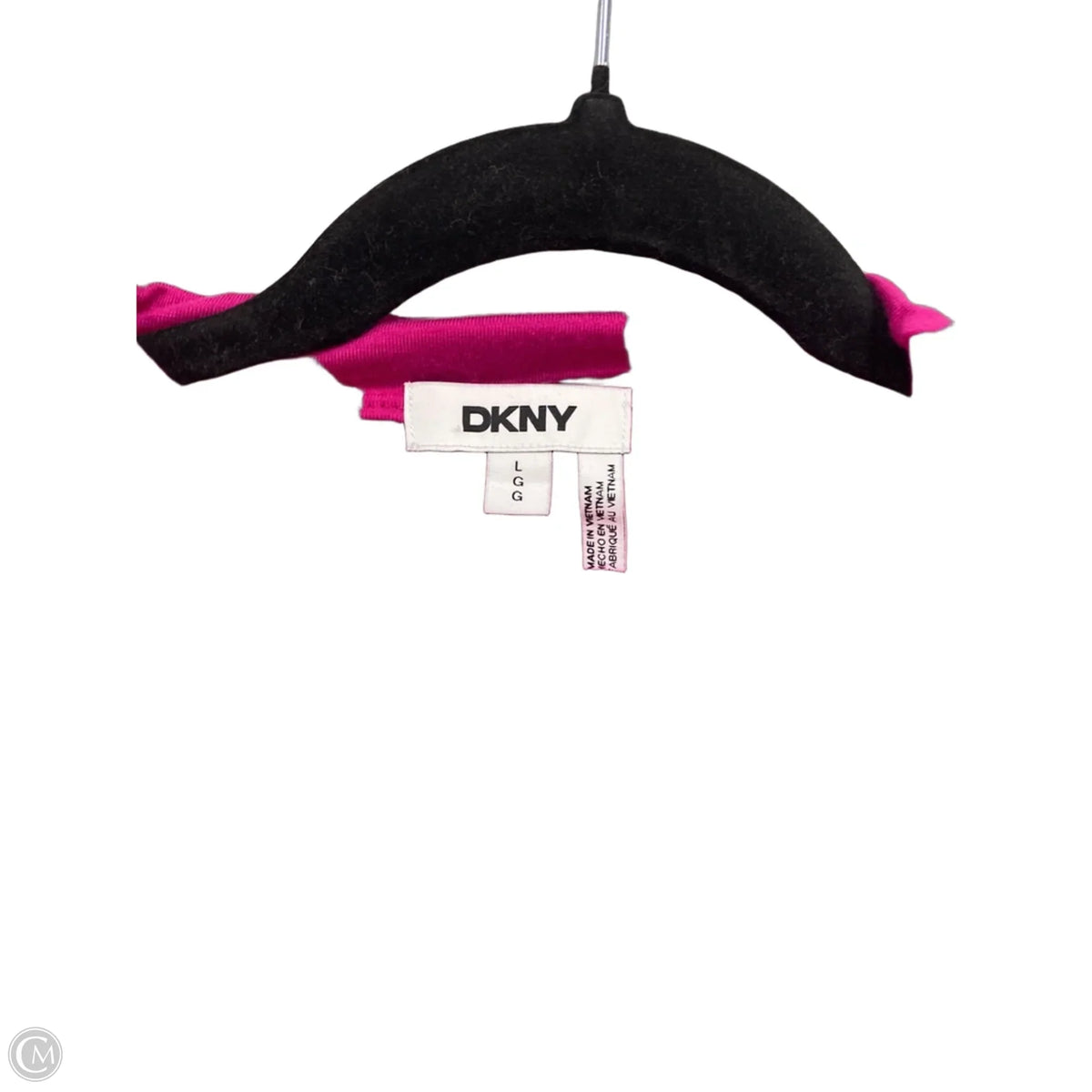 Top Long Sleeve By Dkny In Pink, Size: L