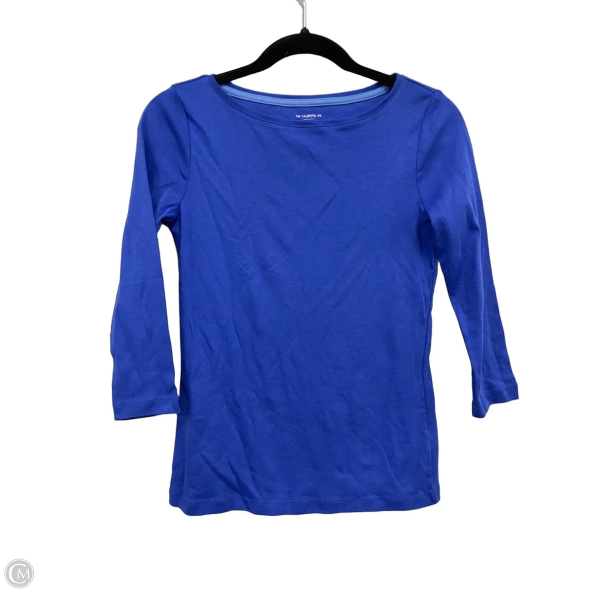 Top Long Sleeve Basic By Talbots In Blue, Size: Xs