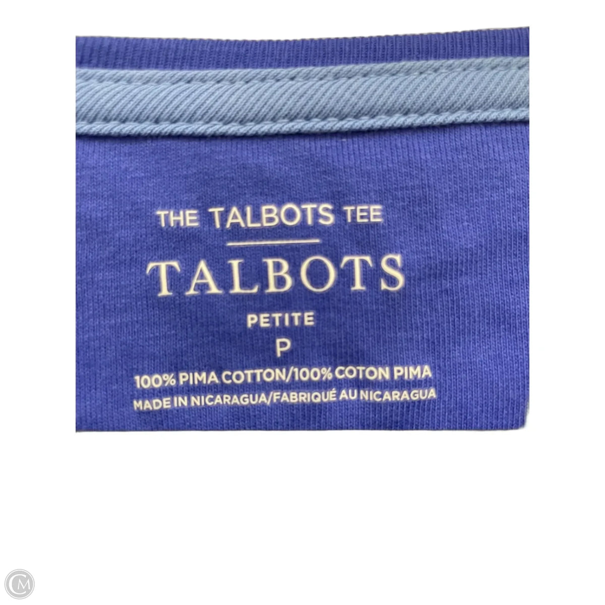 Top Long Sleeve Basic By Talbots In Blue, Size: Xs