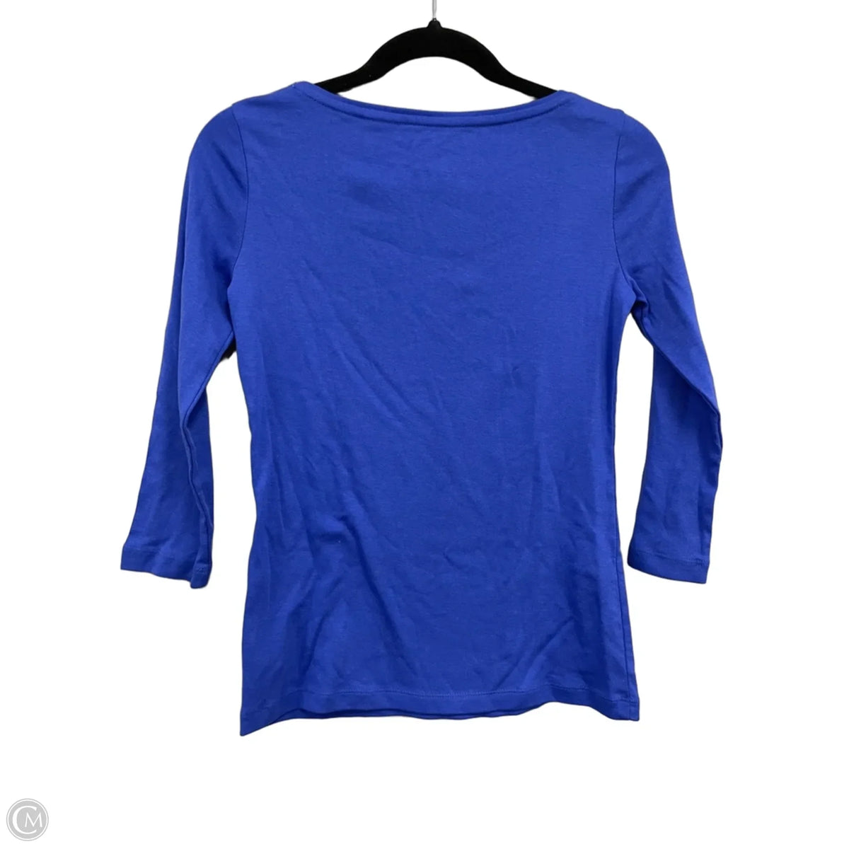 Top Long Sleeve Basic By Talbots In Blue, Size: Xs