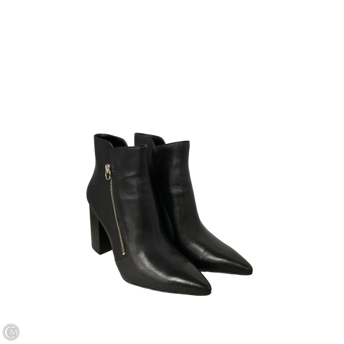 Boots Ankle Heels By Nine West In Black, Size: 9