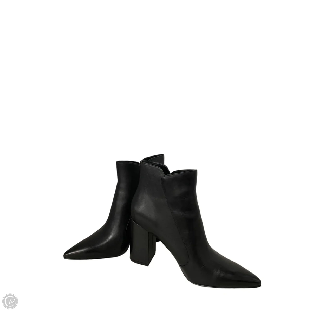 Boots Ankle Heels By Nine West In Black, Size: 9