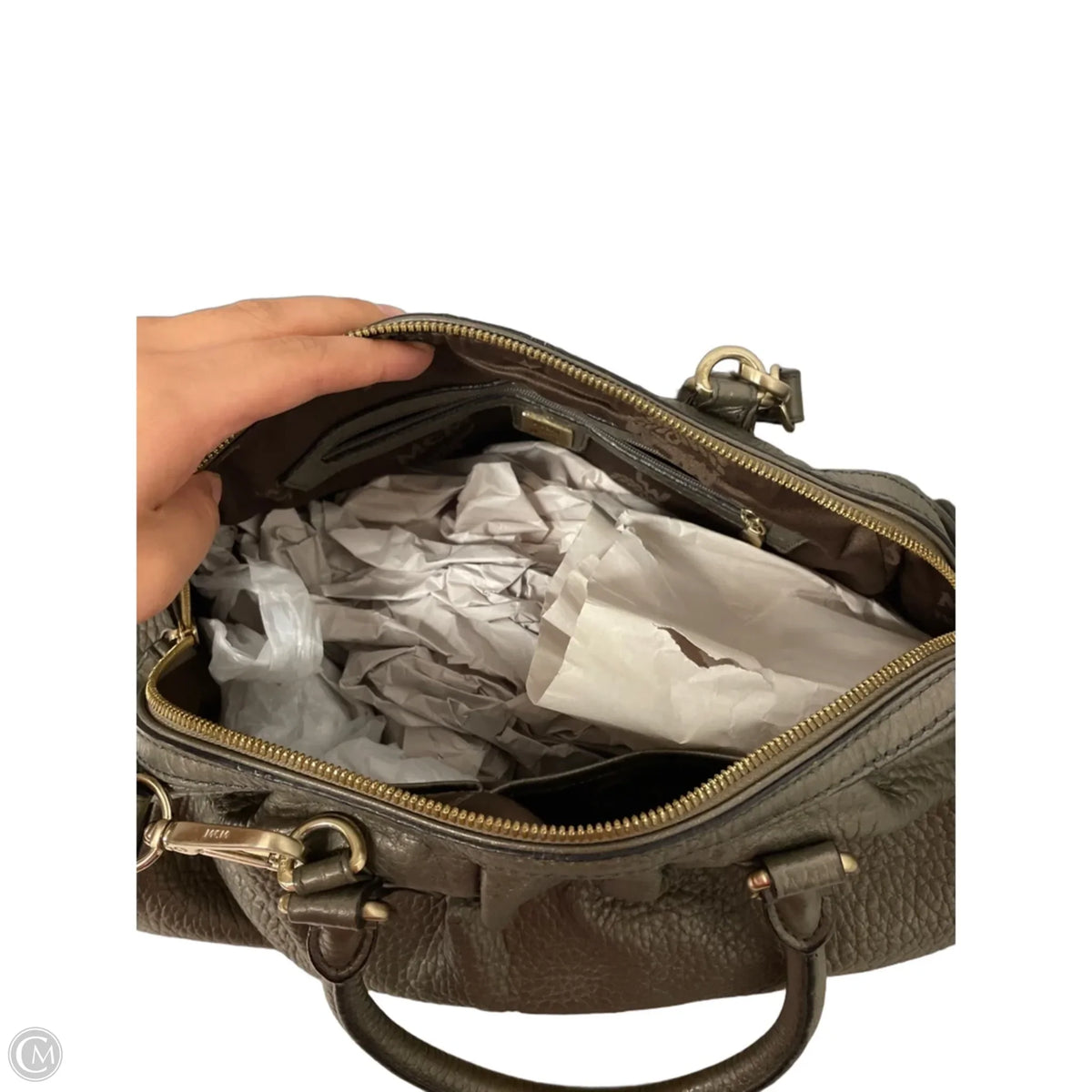 Handbag Luxury Designer By Mcm, Size: Large