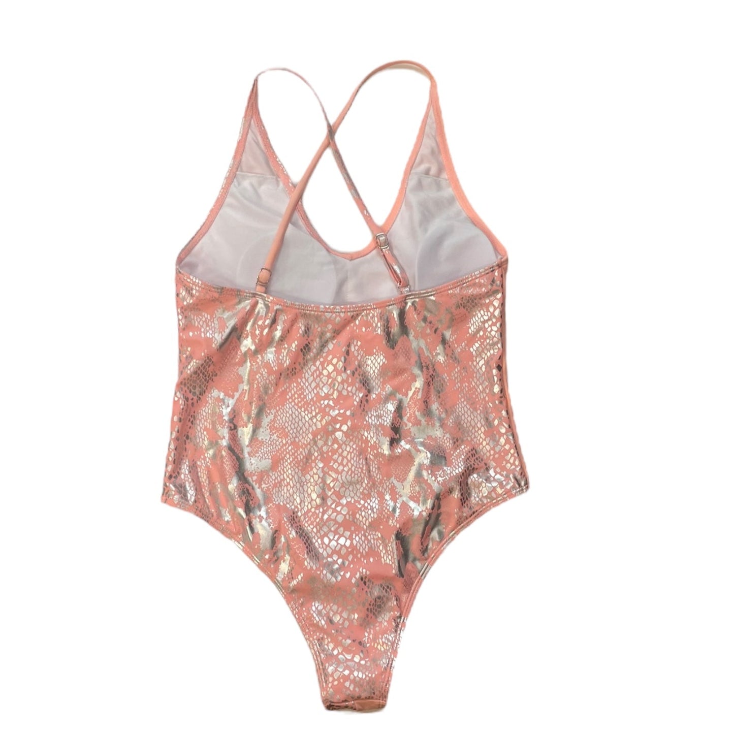 Swimsuit By Shein In Peach, Size: L