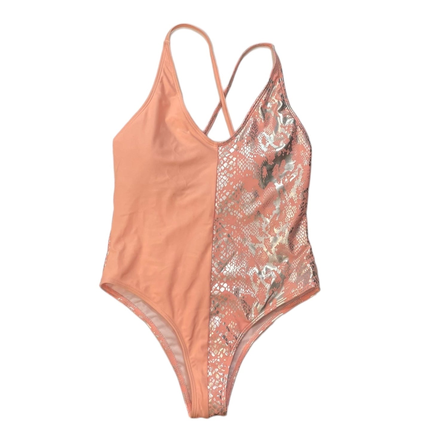 Swimsuit By Shein In Peach, Size: L