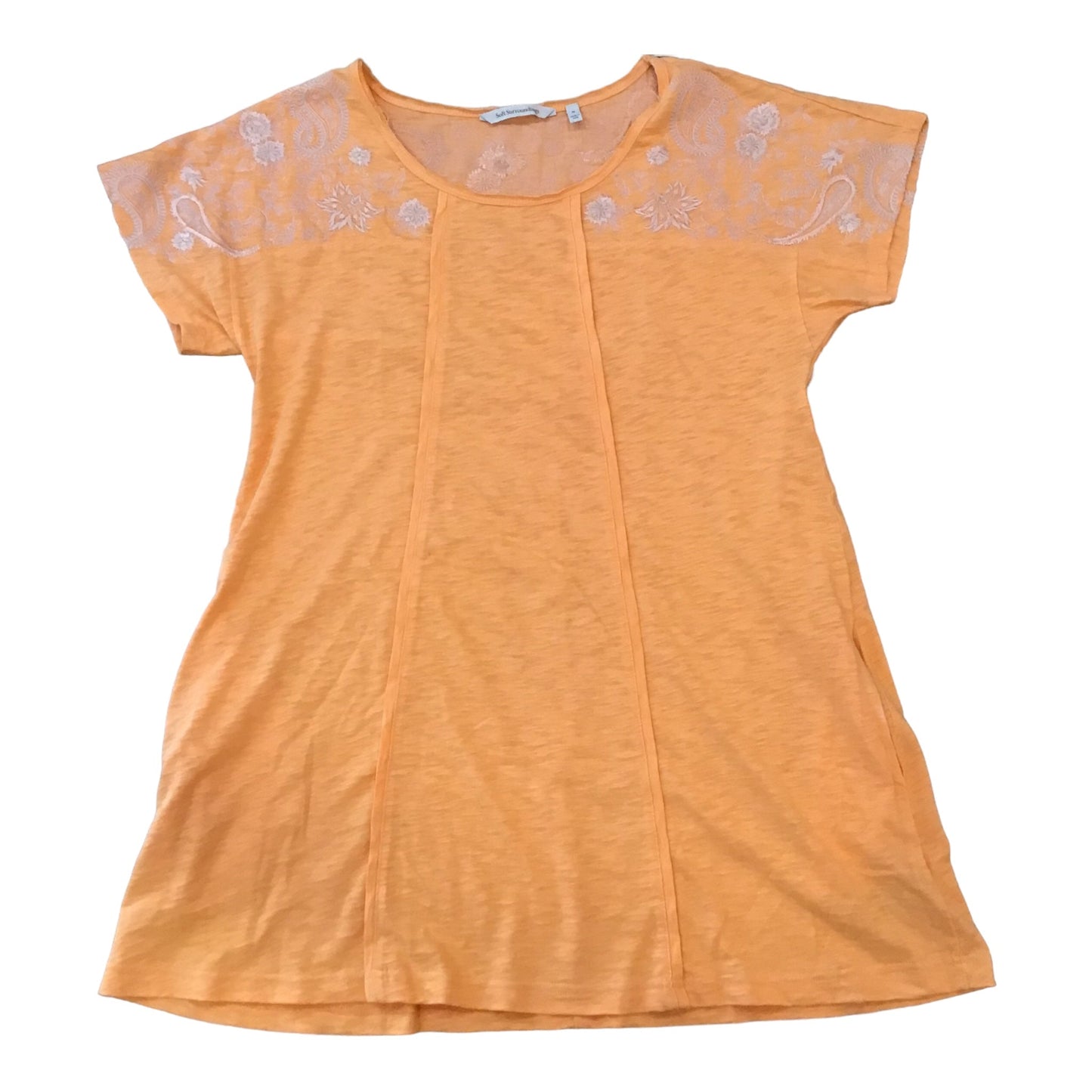 Orange Dress Casual Short Soft Surroundings, Size M