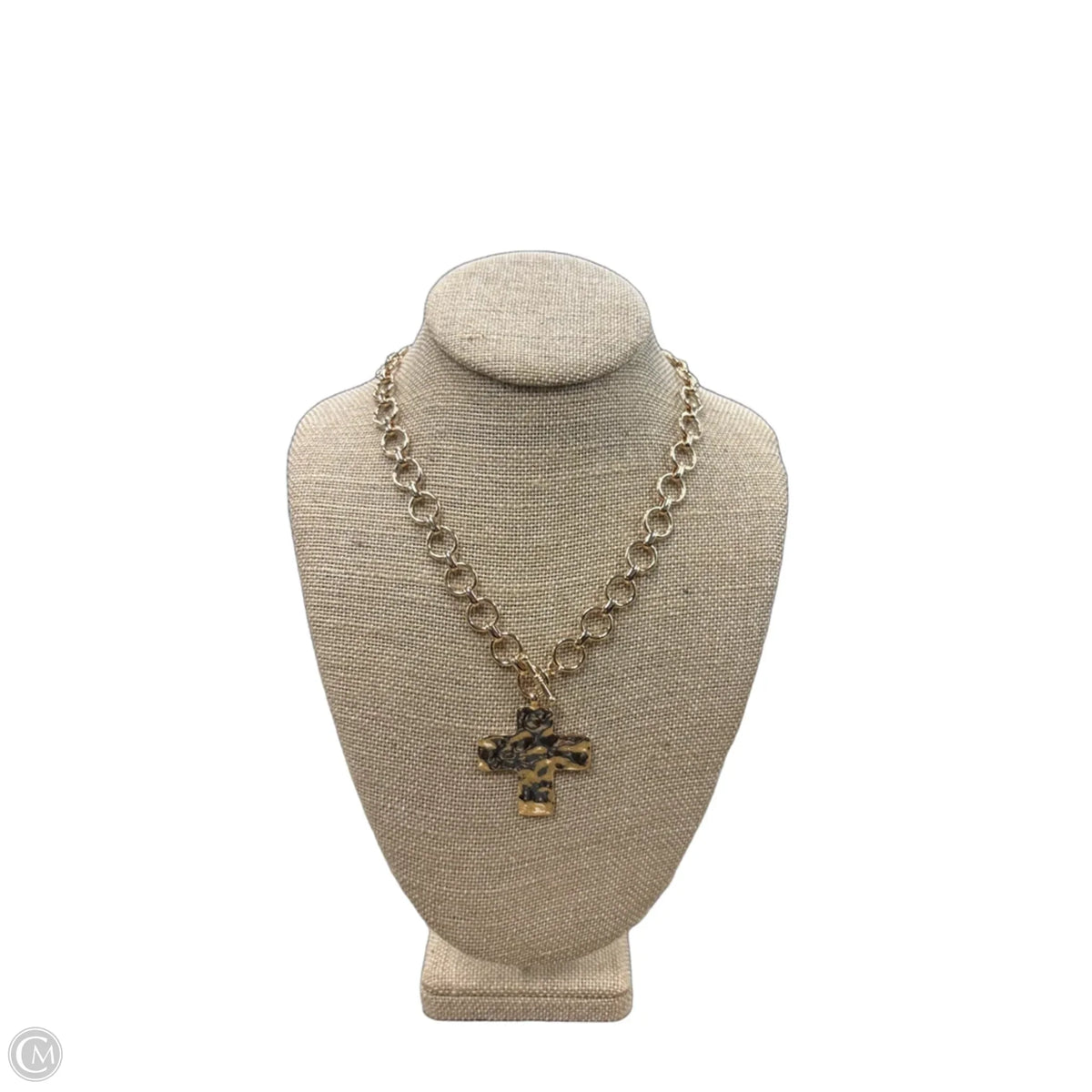 Necklace Statement By Cross Toggle