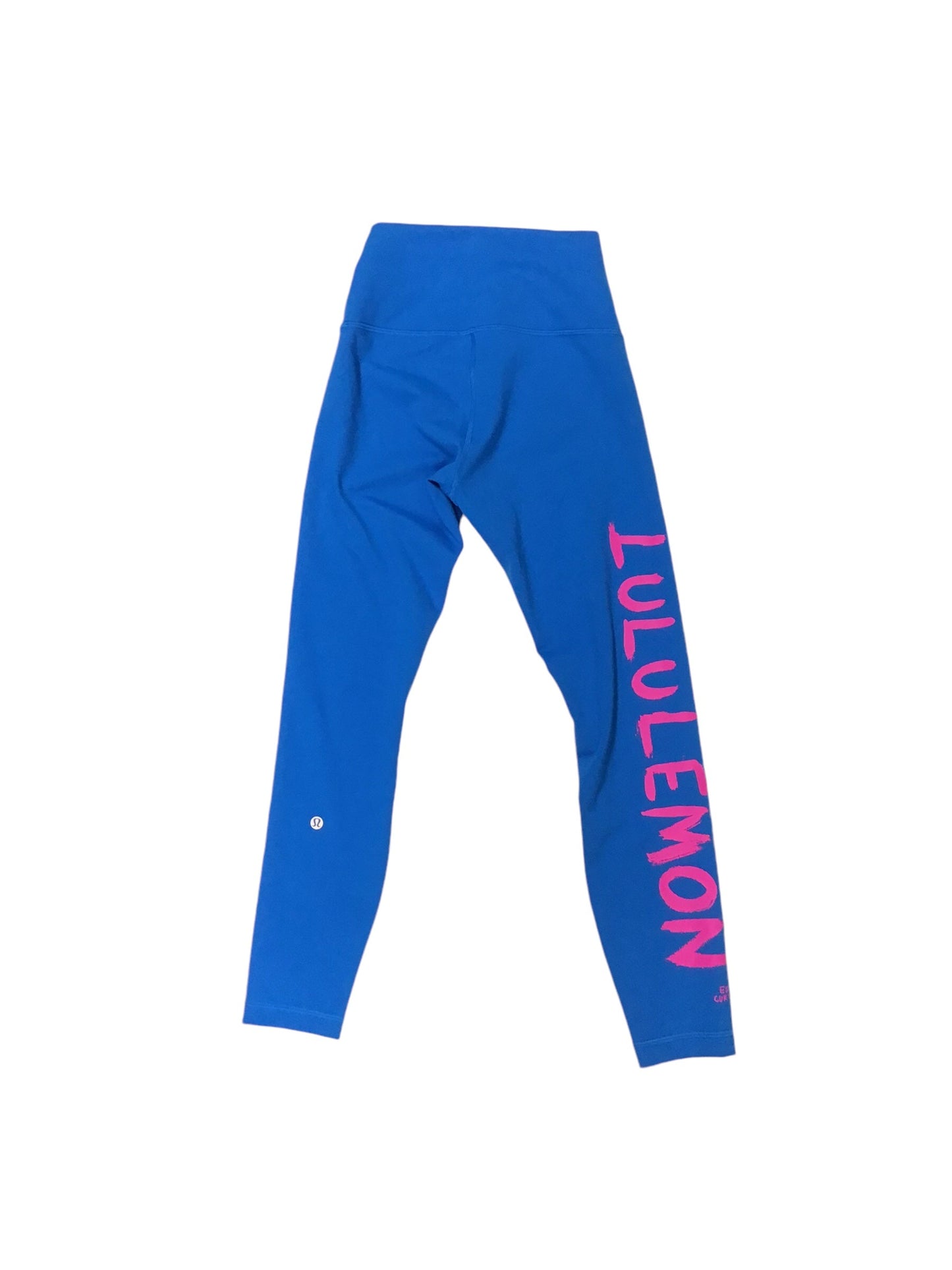 Athletic Leggings By Lululemon In Blue & Pink, Size: 6