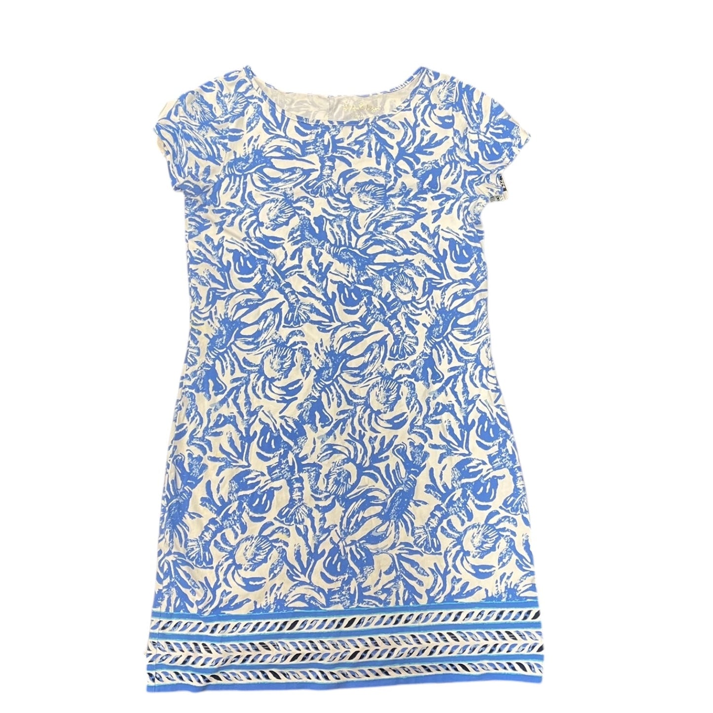 Dress Casual Short By Lilly Pulitzer In Blue & White, Size: S