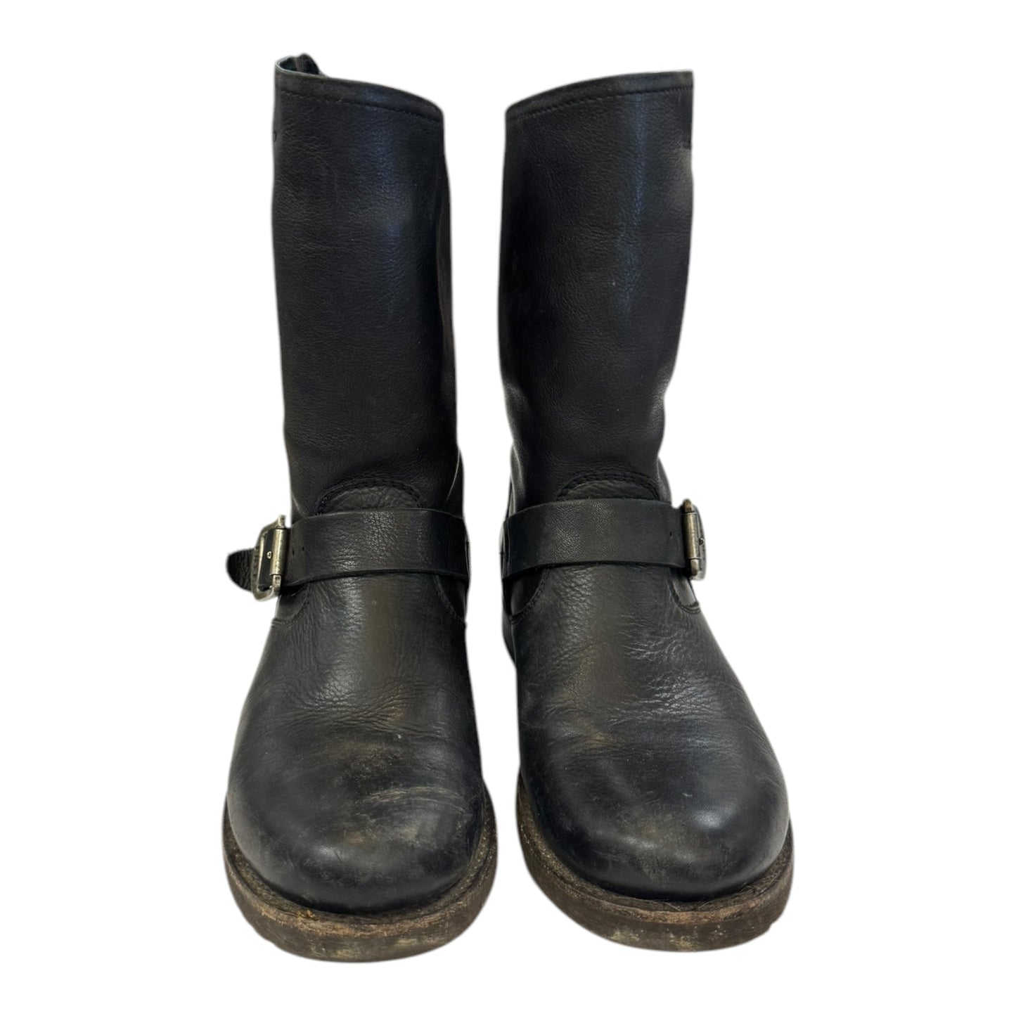 Boots Leather By Frye In Black, Size: 8.5