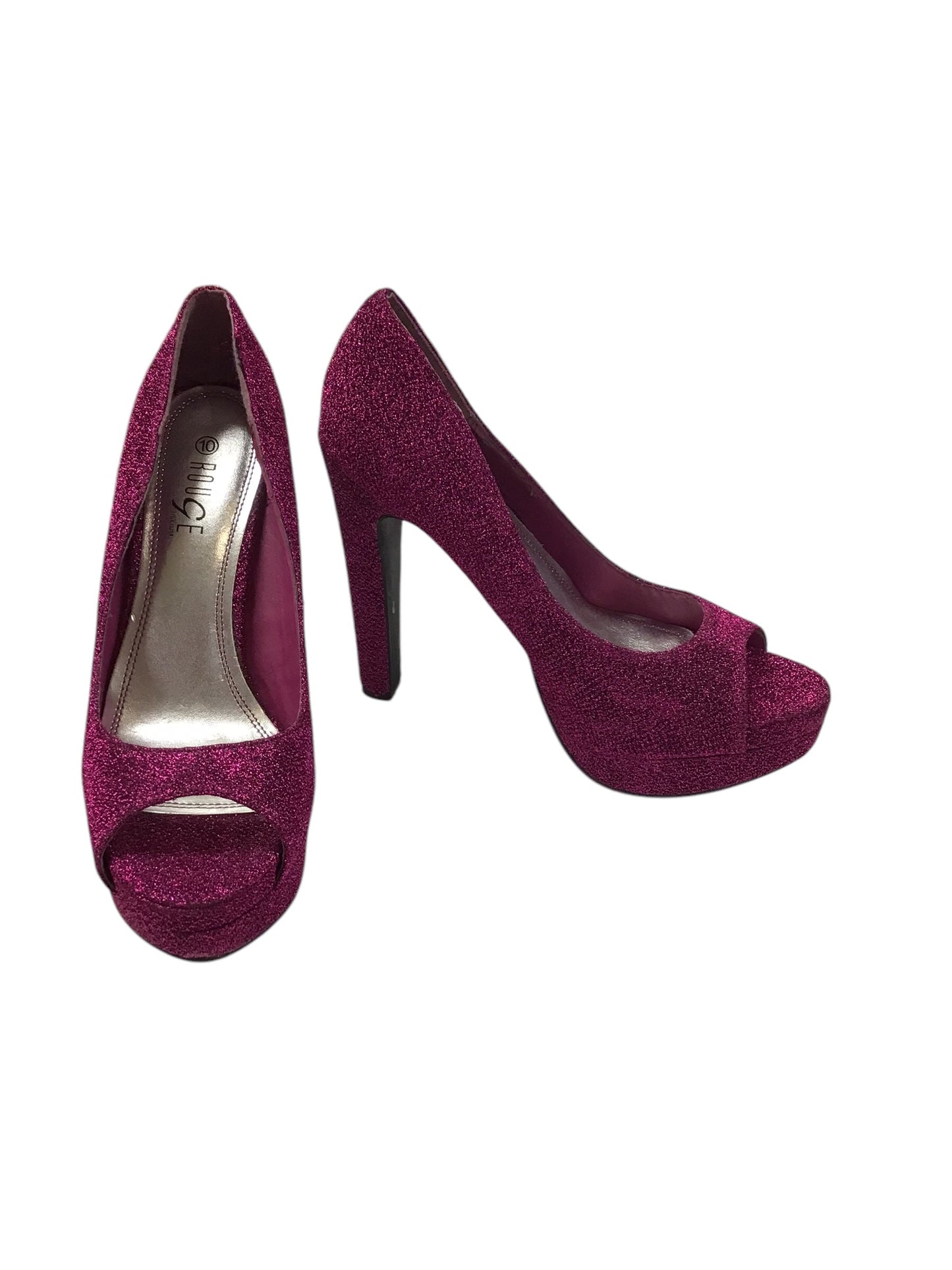 Shoes Heels Block By Rouge In Purple, Size: 10