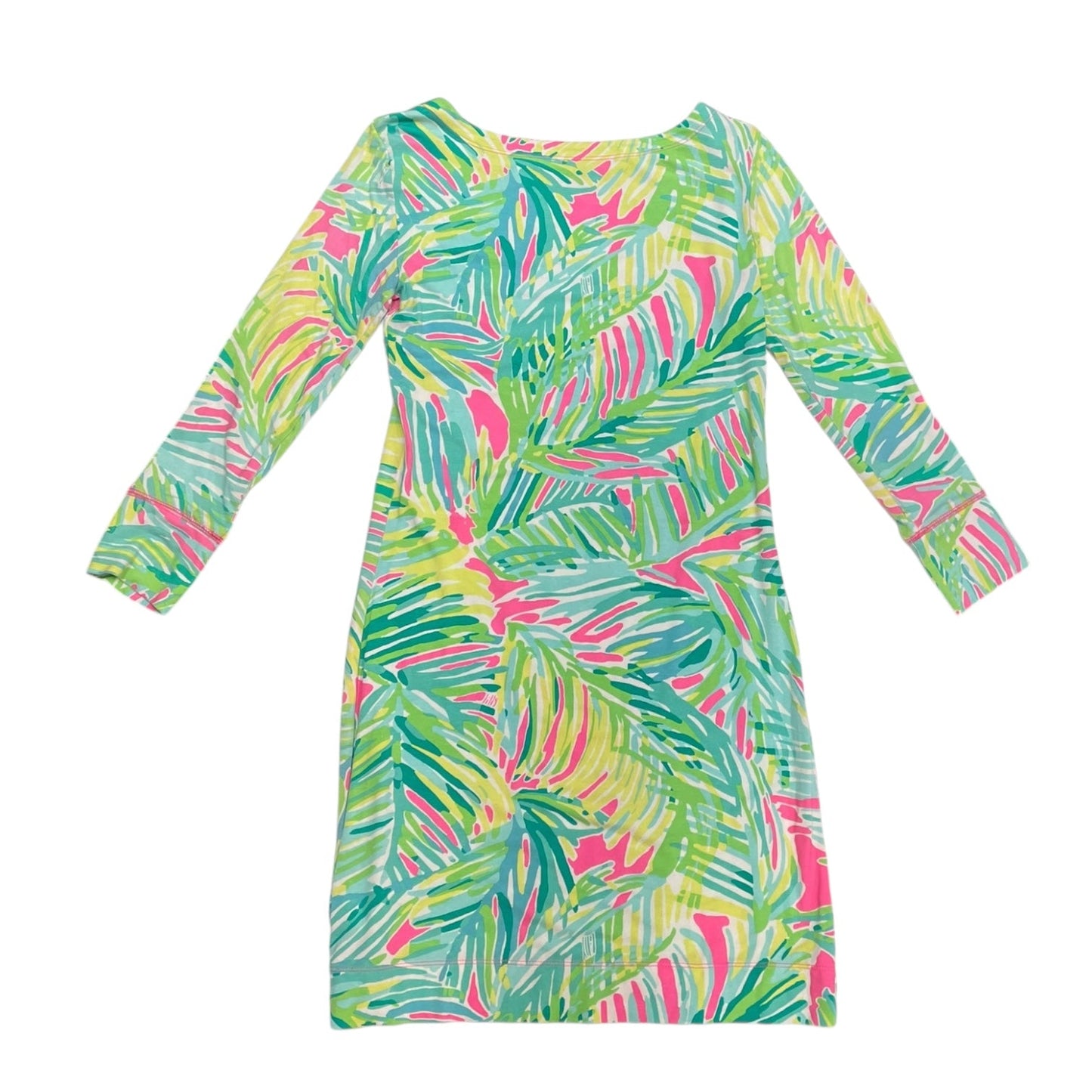 Dress Casual Midi By Lilly Pulitzer In Green & Pink, Size: Xxs