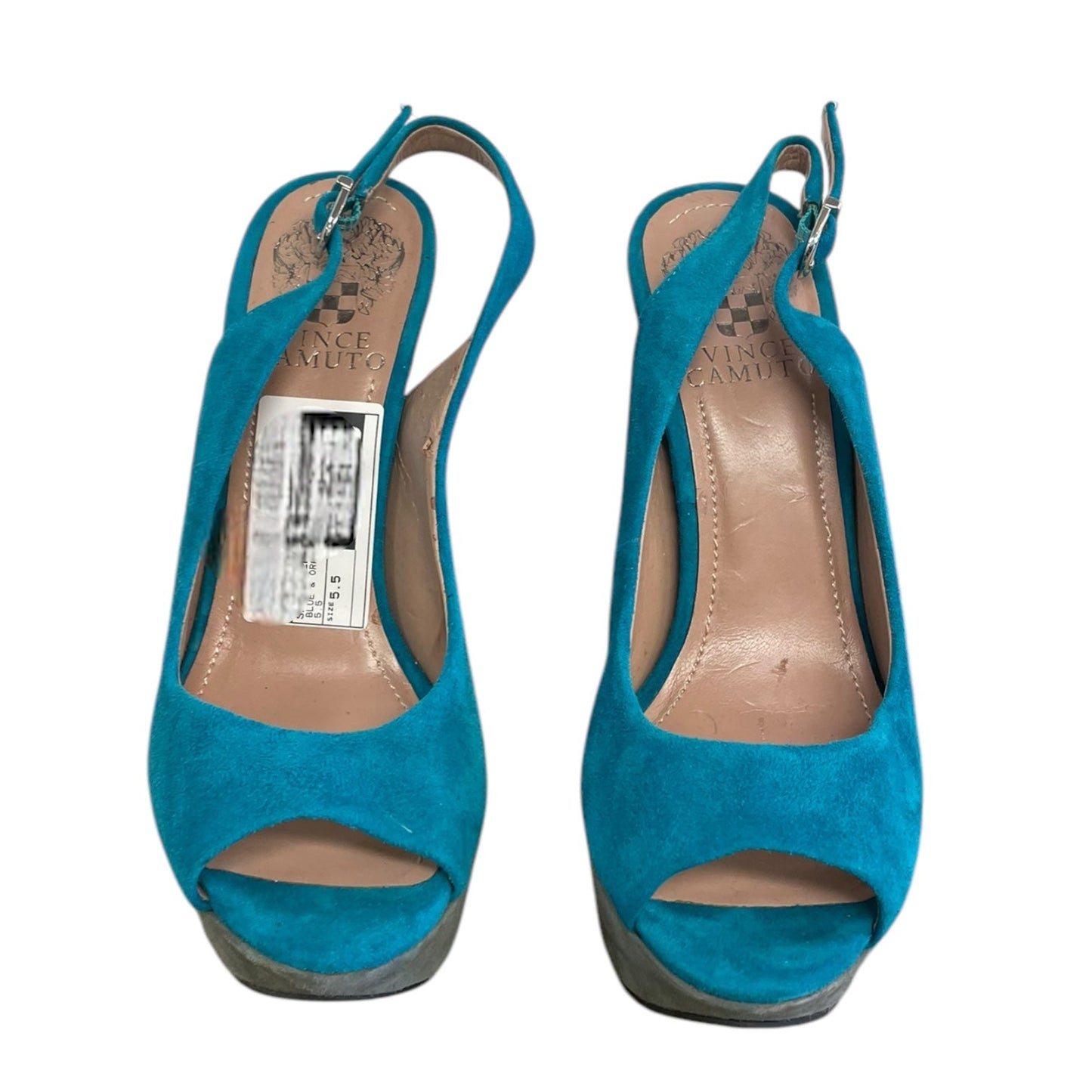 Shoes Heels Block By Vince Camuto In Blue & Orange, Size: 5.5