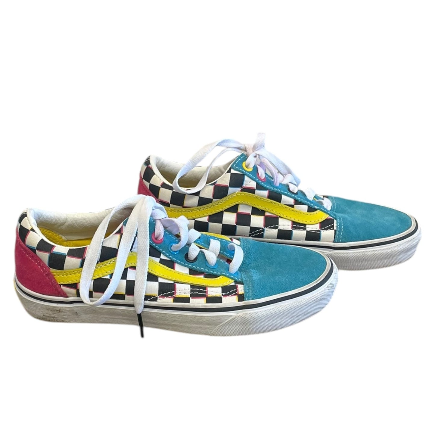 Shoes Sneakers By Vans In Multi-colored, Size: 7