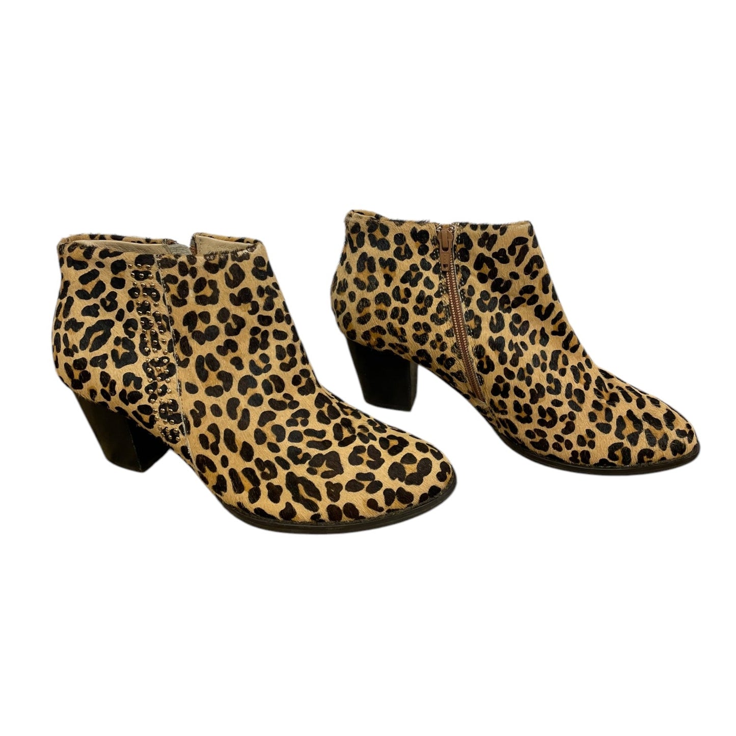 Boots Ankle Heels By Vionic In Animal Print, Size: 9