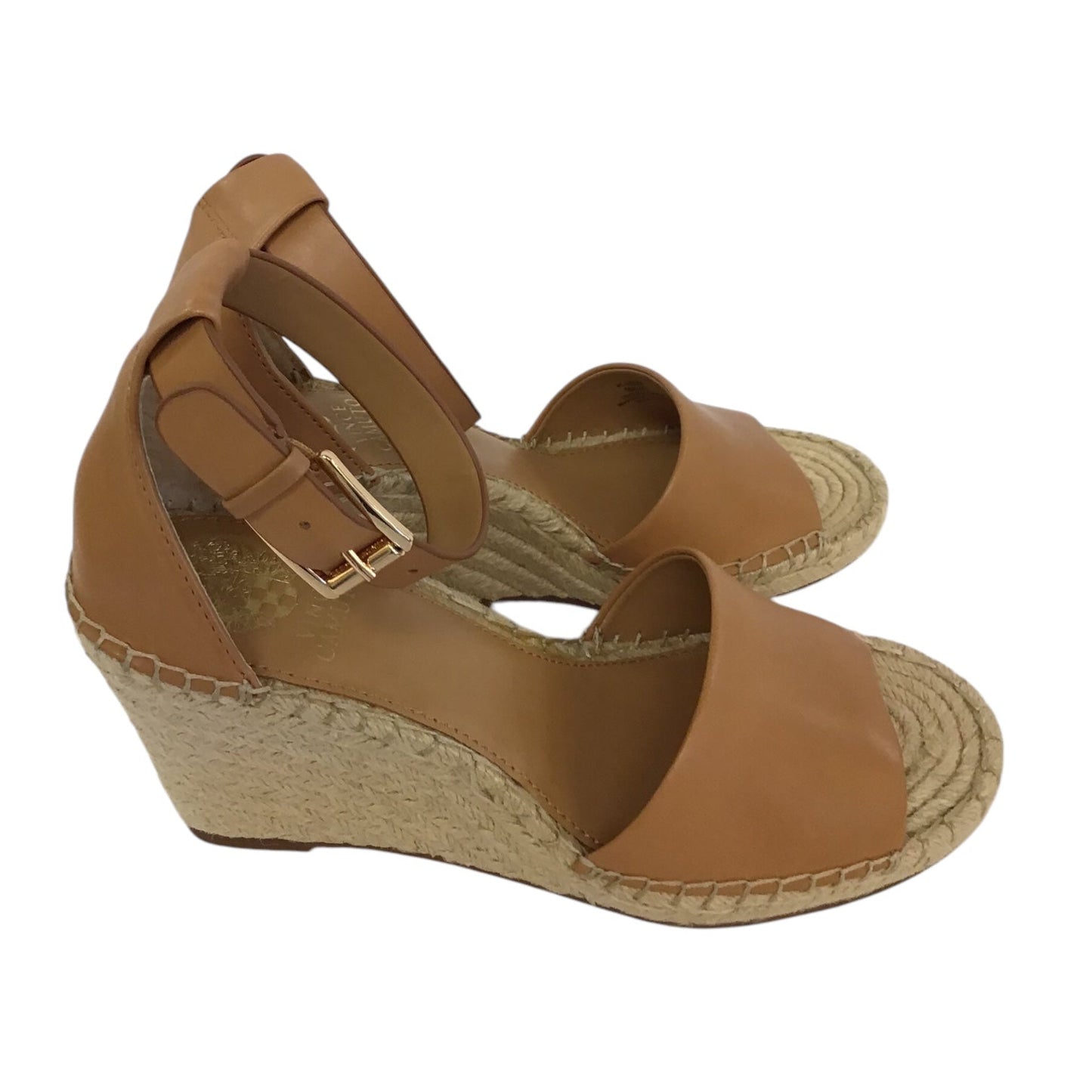 Shoes Heels Wedge By Vince Camuto In Tan, Size: 9