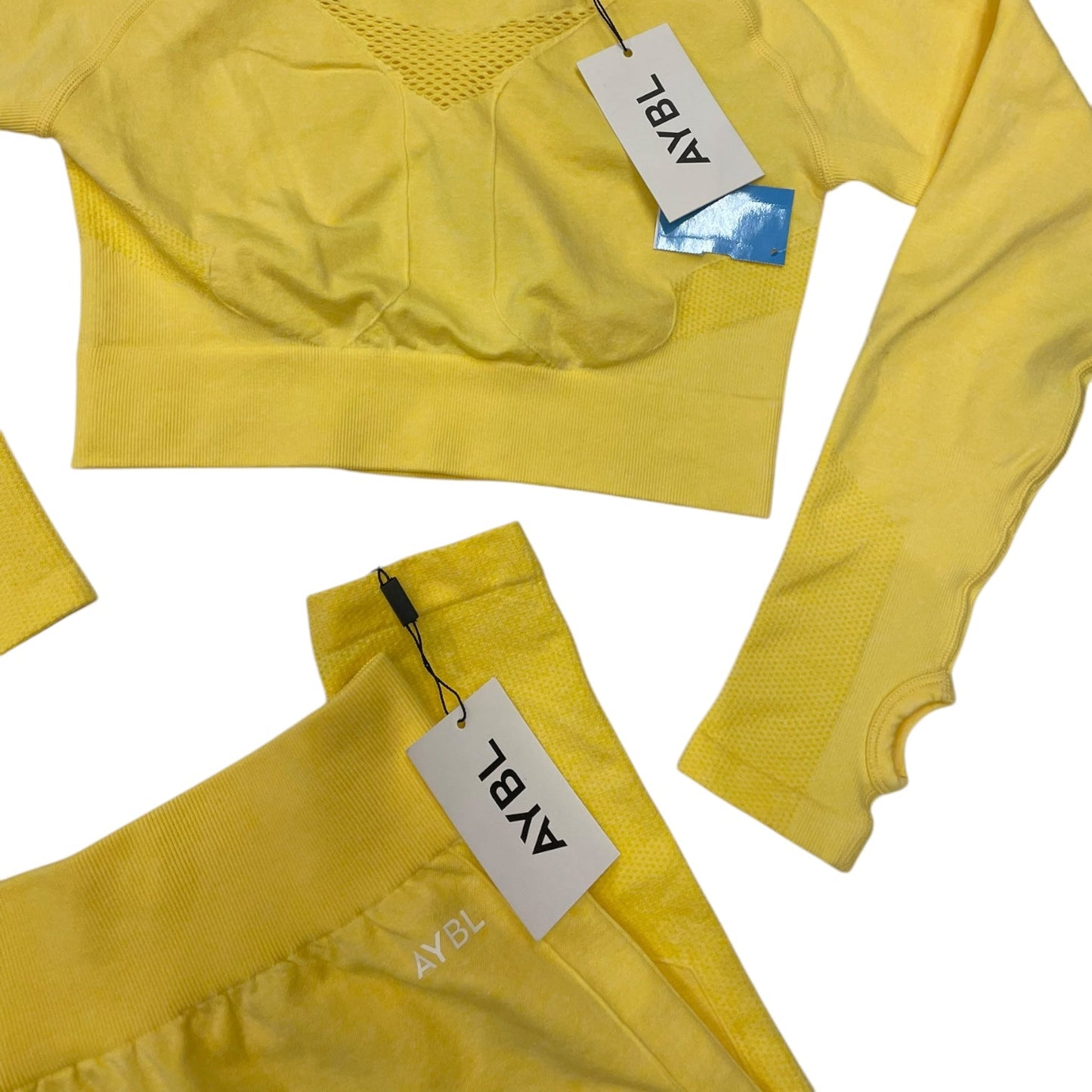 Athletic Pants 2pc By Clothes Mentor In Yellow, Size: M