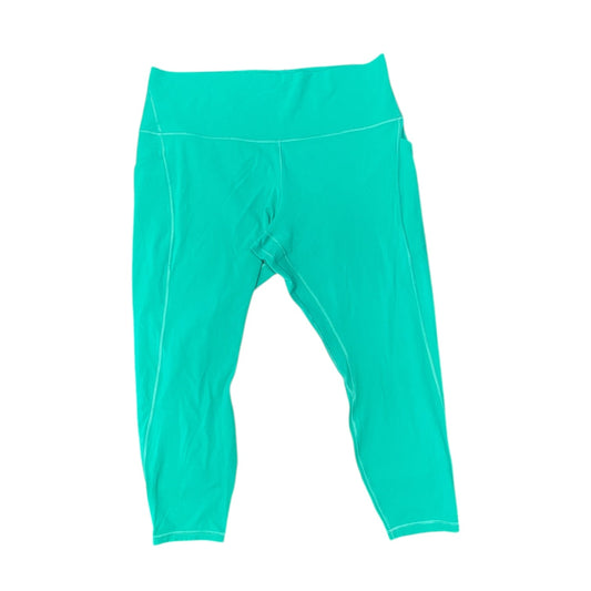 Athletic Leggings By Lululemon In Green, Size: 18