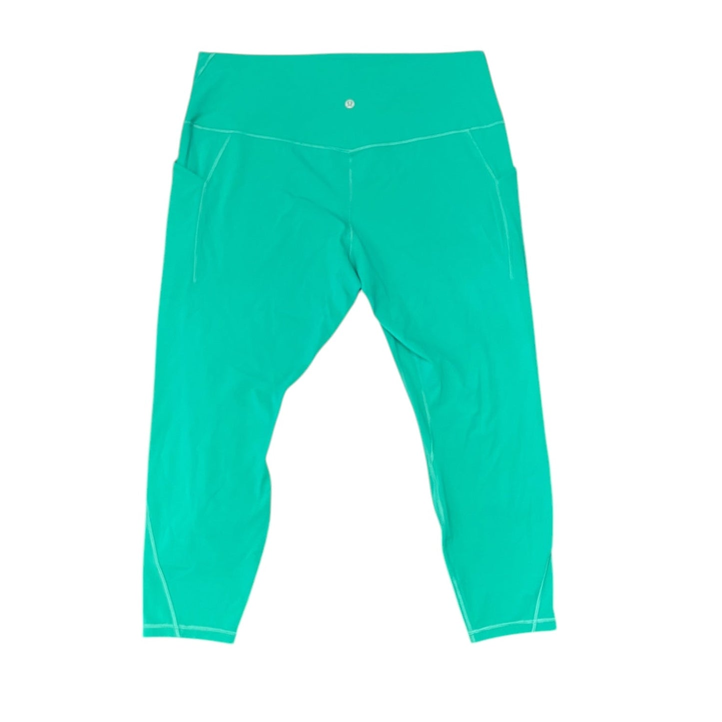 Athletic Leggings By Lululemon In Green, Size: 18