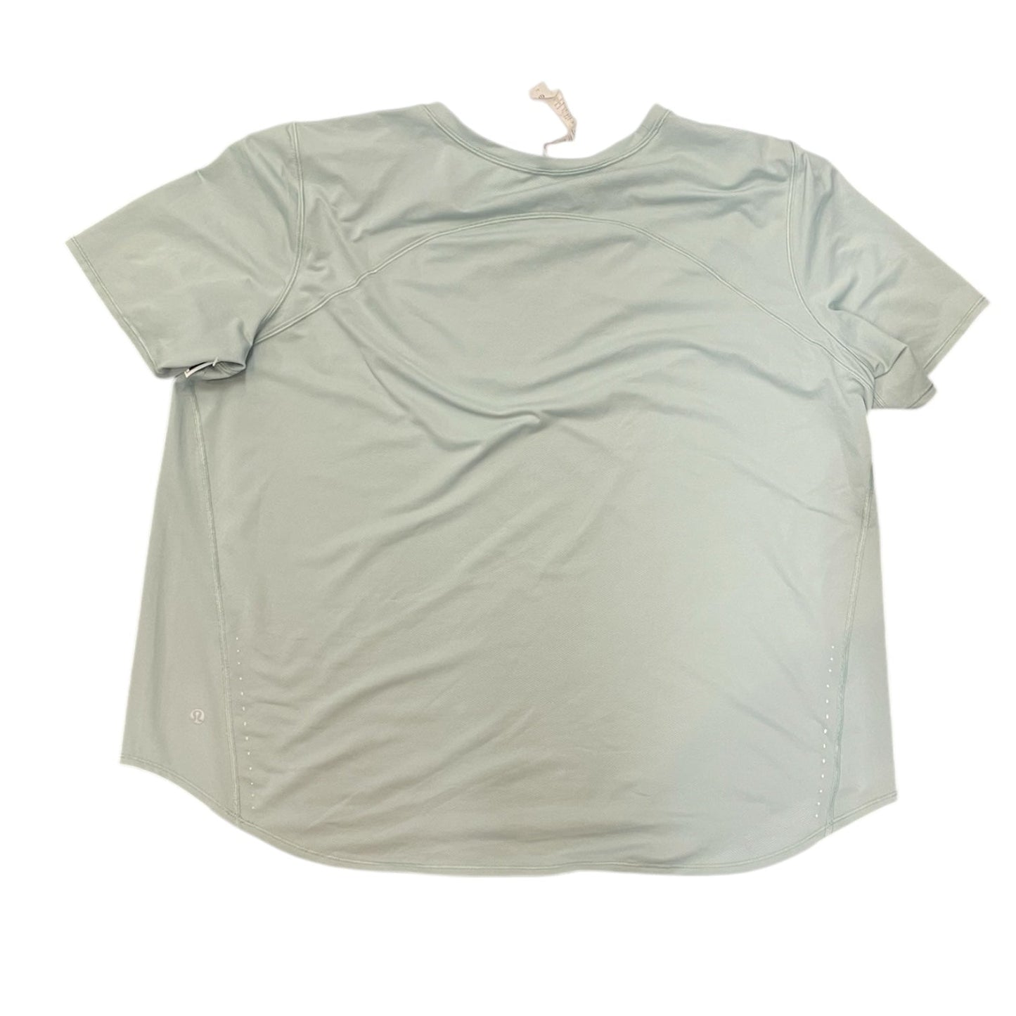 Athletic Top Short Sleeve By Lululemon In Green, Size: 16