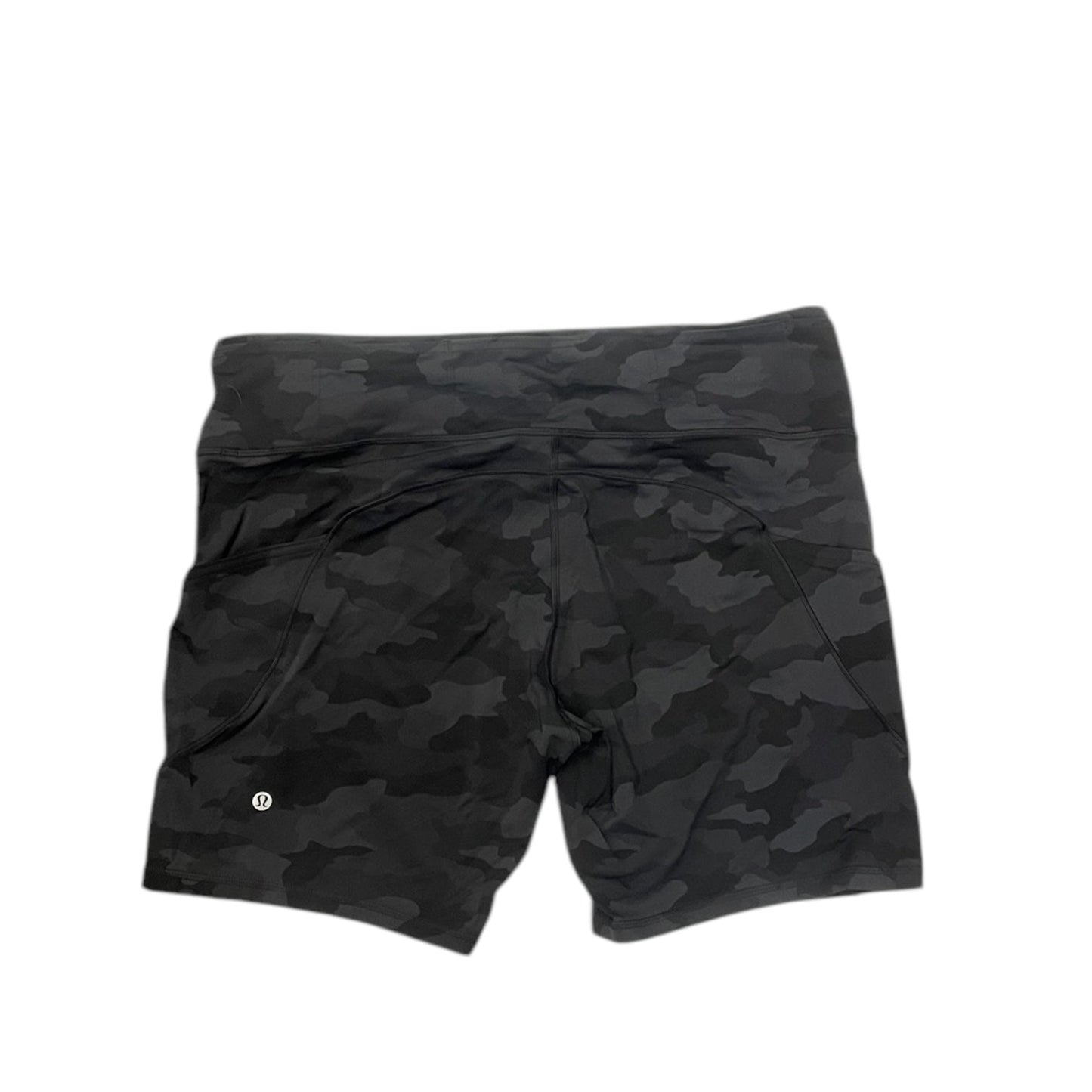 Athletic Shorts By Lululemon In Camouflage Print, Size: 20