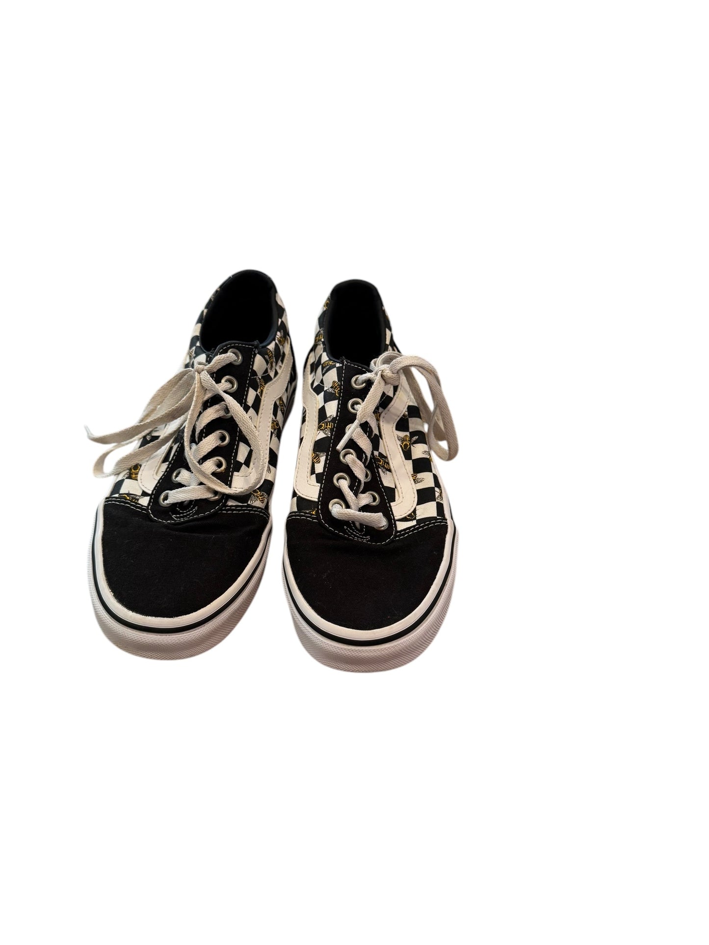 Shoes Athletic By Vans In Plaid Pattern, Size: 8