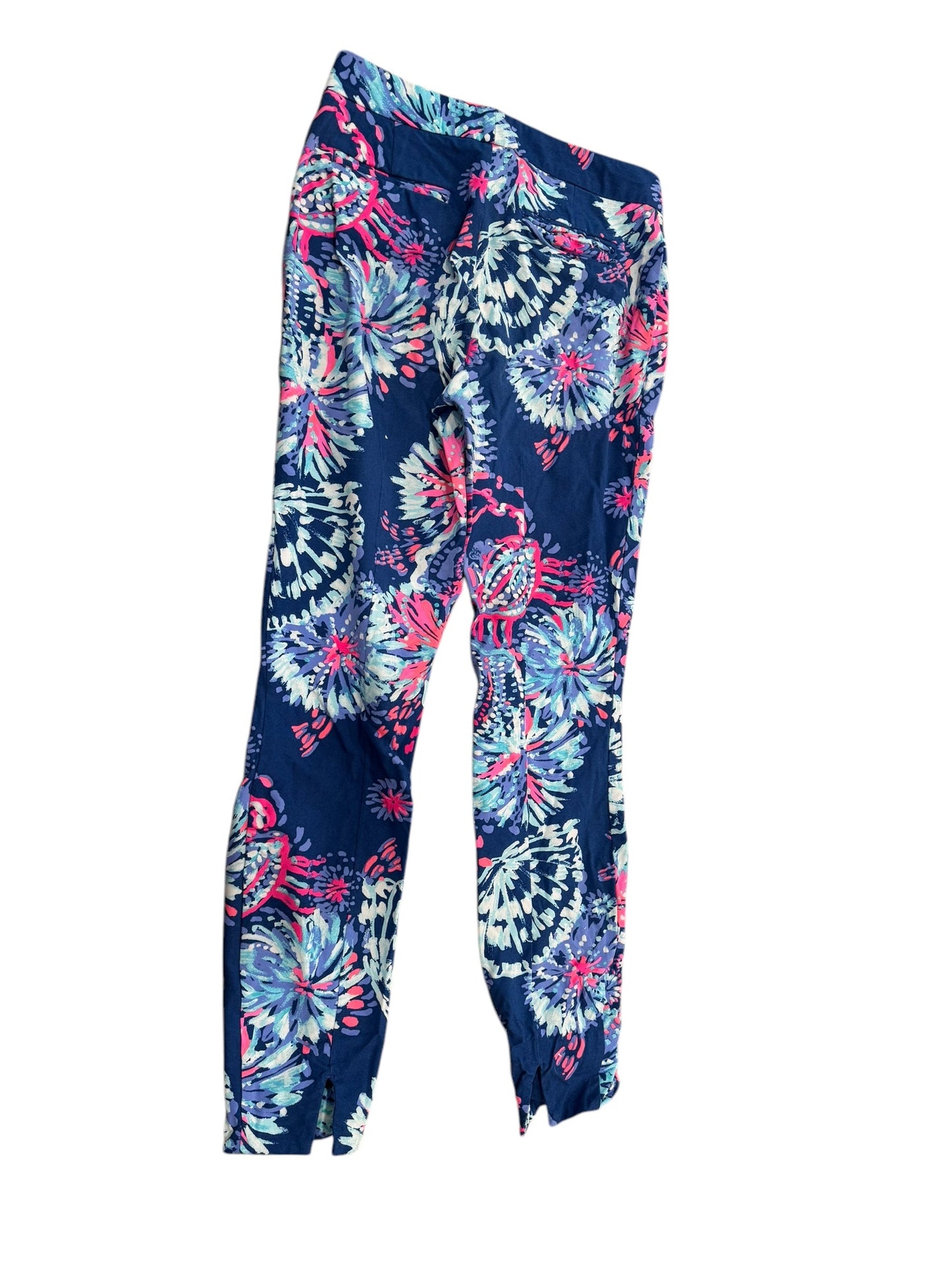 Pants Designer By Lilly Pulitzer In Blue & Pink, Size: 2