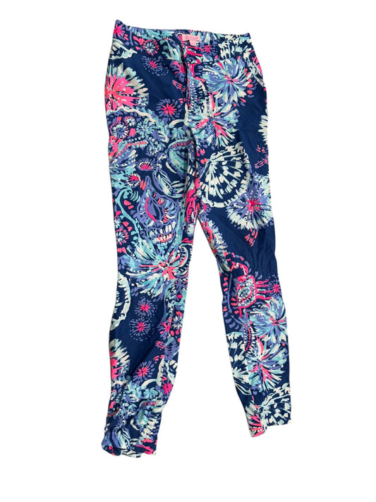 Pants Designer By Lilly Pulitzer In Blue & Pink, Size: 2