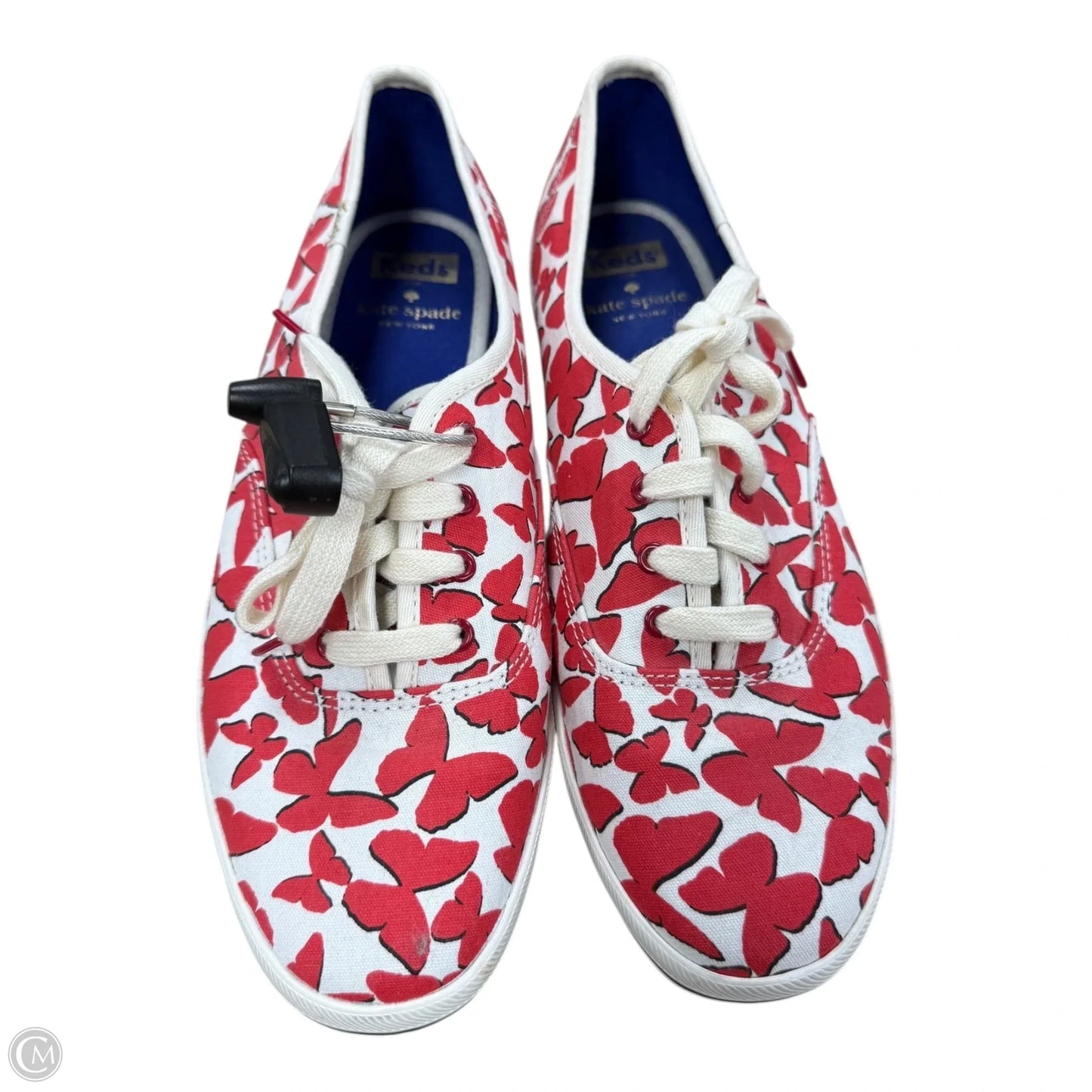 Shoes Designer By Kate Spade In Red & White, Size: 9