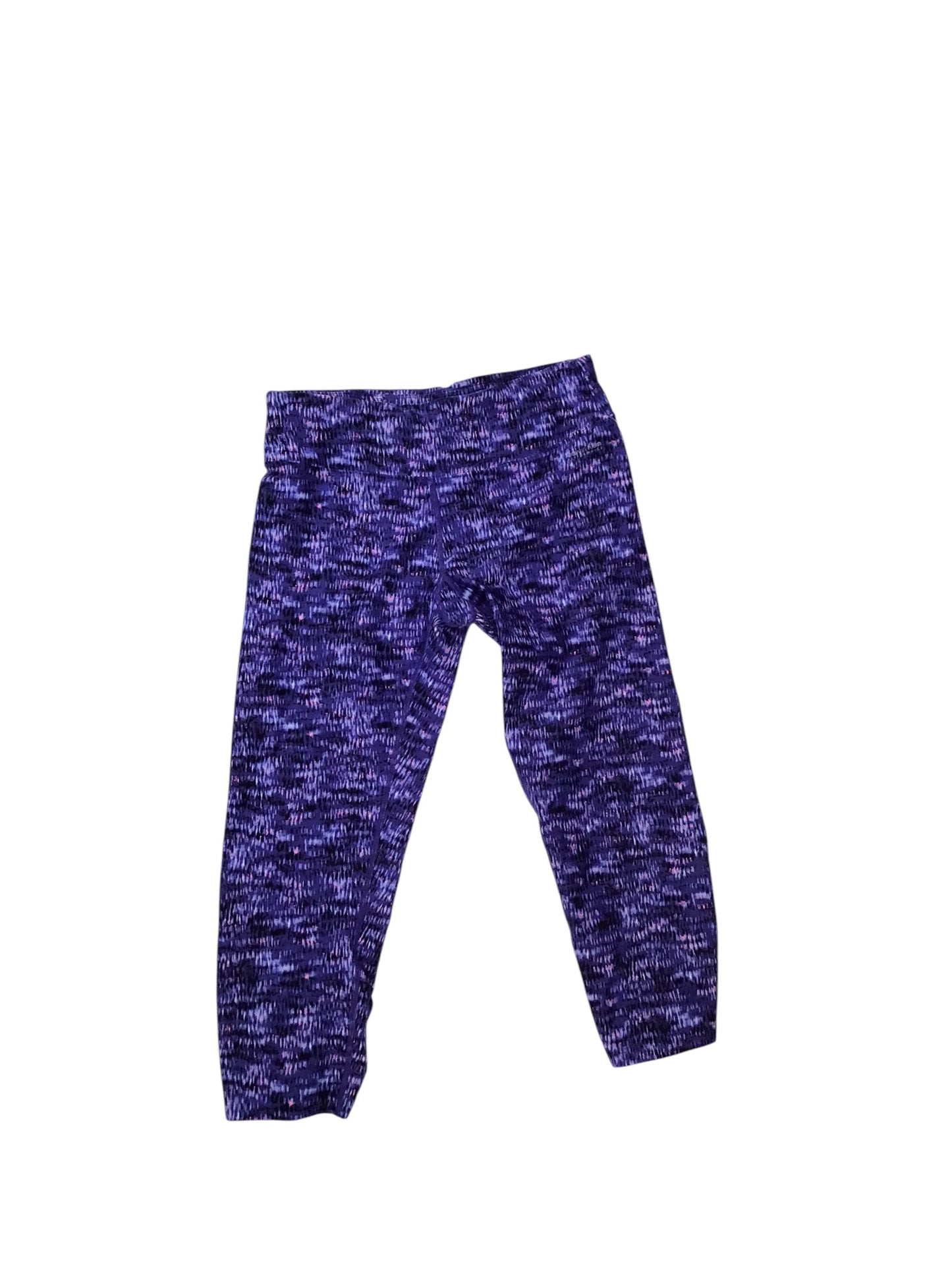 Athletic Leggings By Calvin Klein In Purple, Size: M