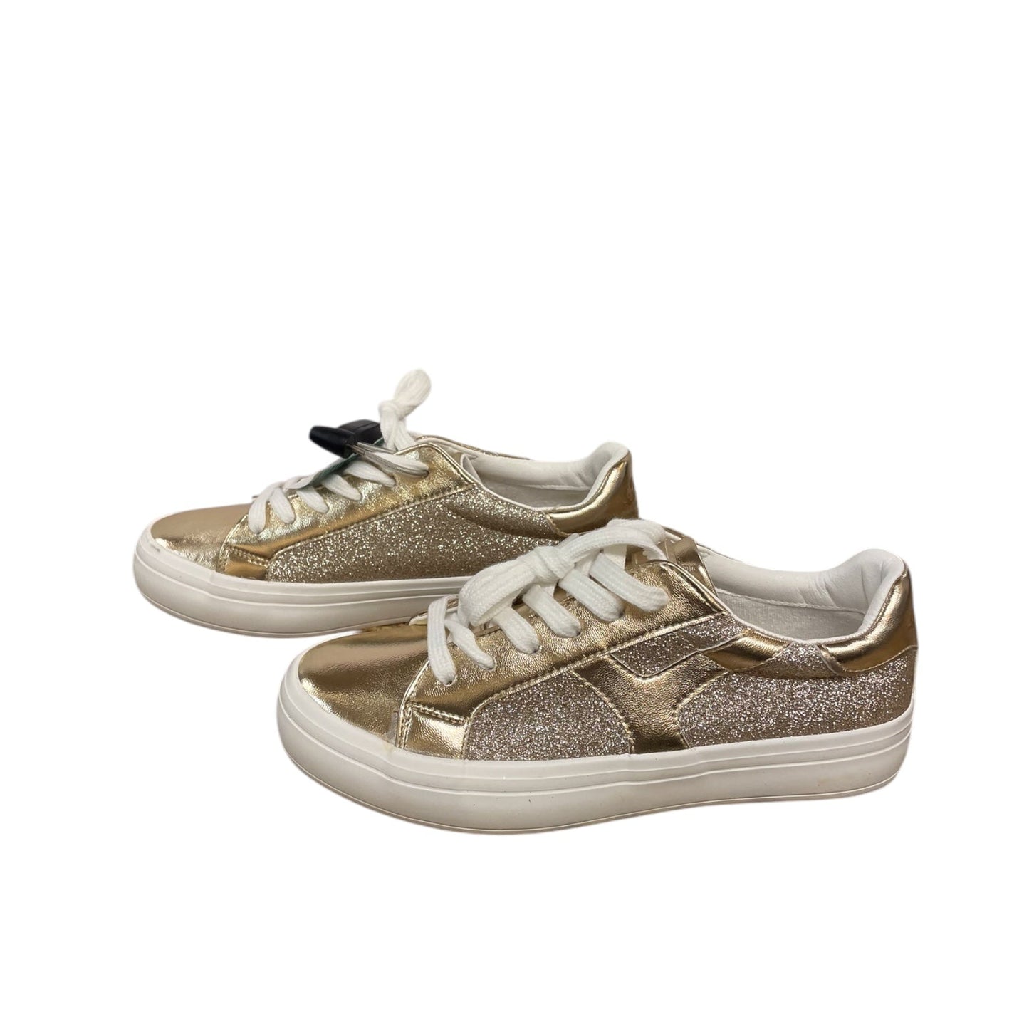 Shoes Sneakers By Sugar In Gold, Size: 7