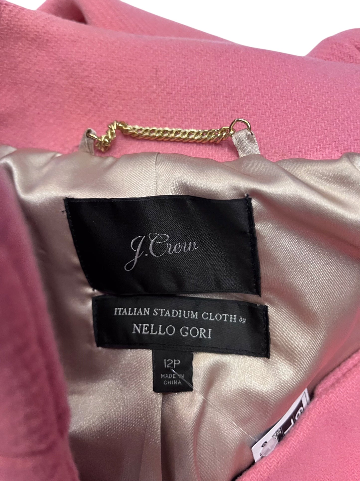 Coat Wool By J. Crew In Pink, Size: 12p