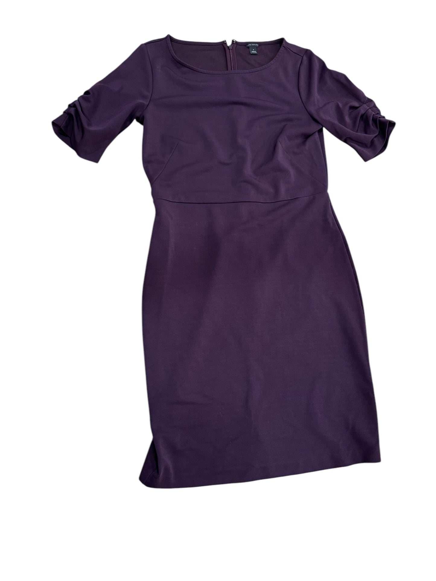 Dress Party Midi By Ann Taylor In Purple, Size: 8