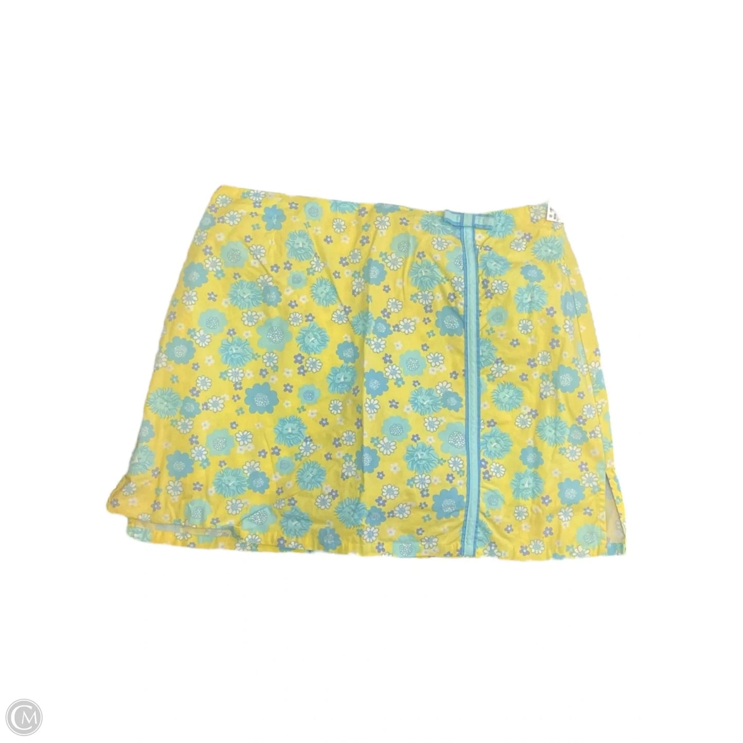 Skirt Designer By Lilly Pulitzer In Blue & Yellow, Size: 10