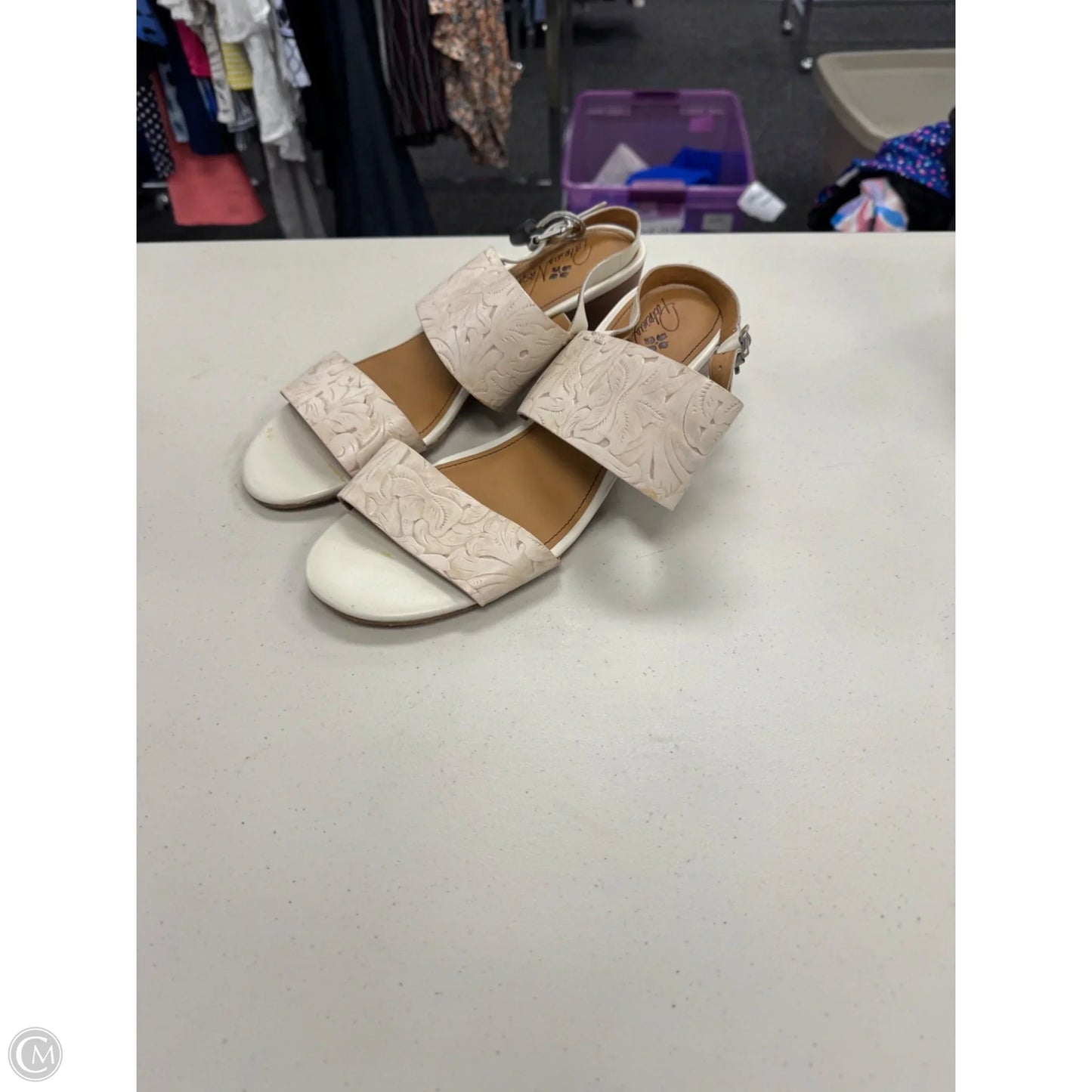 Sandals Designer By Patricia Nash In Cream, Size: 10