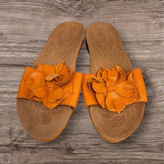 Sandals Flats By Born In Orange, Size: 7