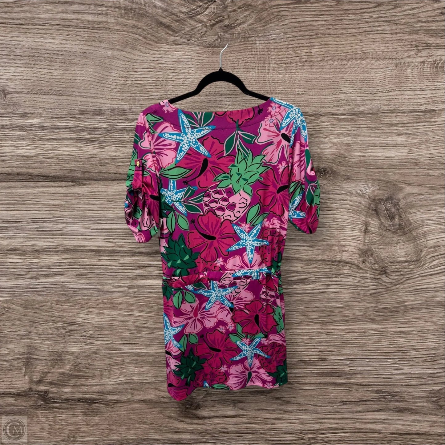 Dress Casual Midi By Tracy Negoshian In Blue & Pink, Size: S