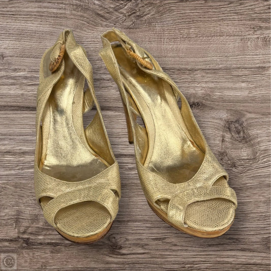 Shoes Designer By Sergio Rossi In Yellow, Size: 9