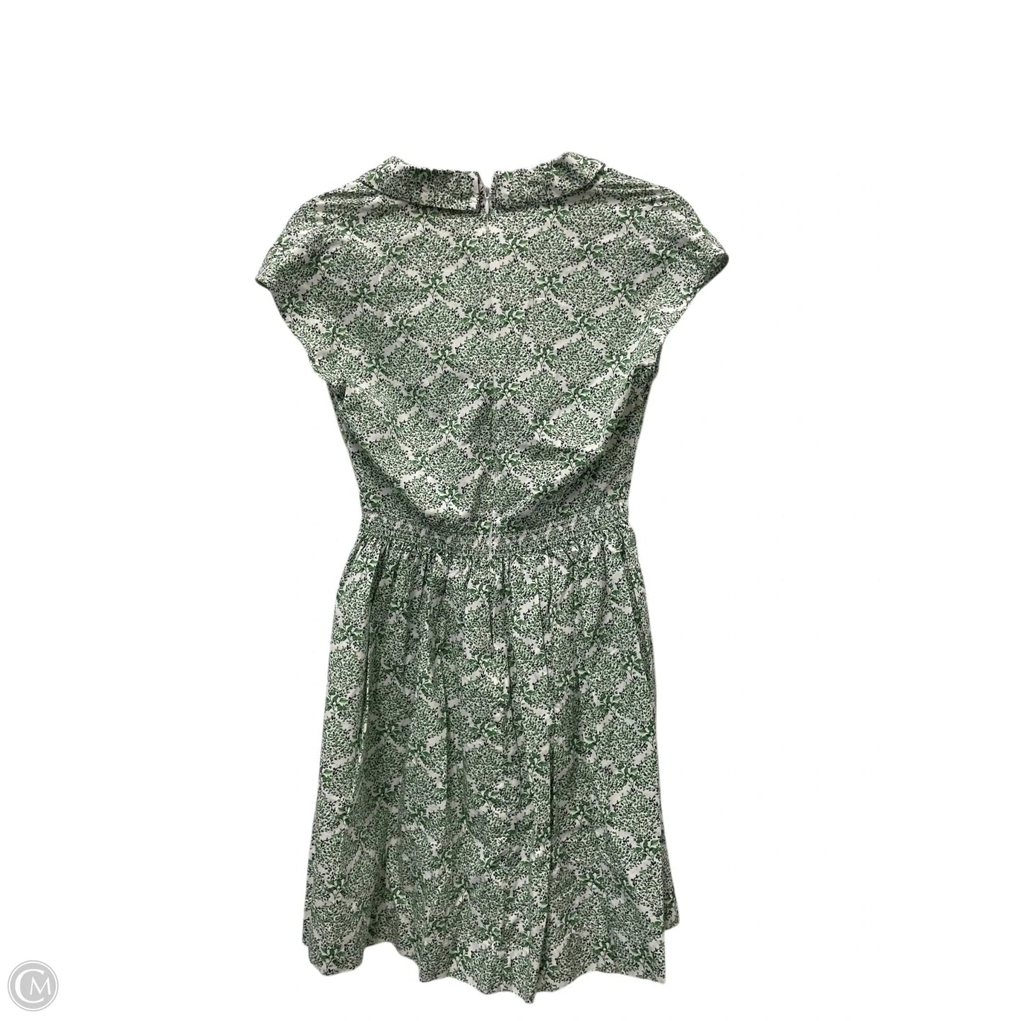 Dress Casual Short By Clothes Mentor In Green & White, Size: 2