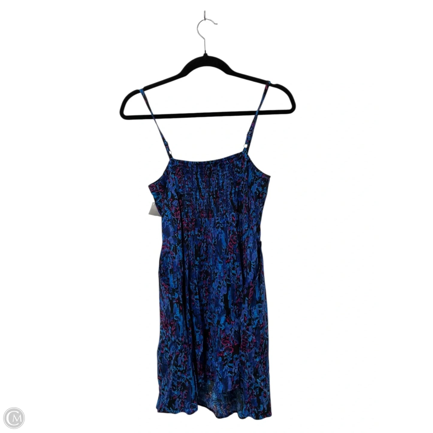 Dress Casual Short By Express In Blue & Red, Size: Xs