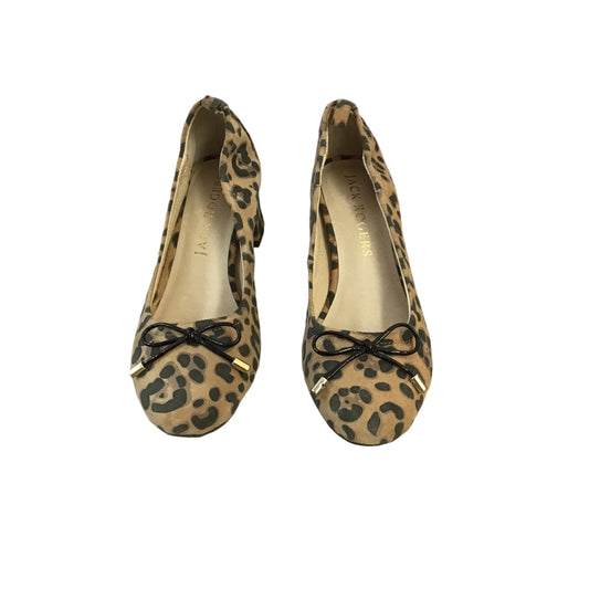 Shoes Heels Block By Jack Rogers In Animal Print, Size: 5.5