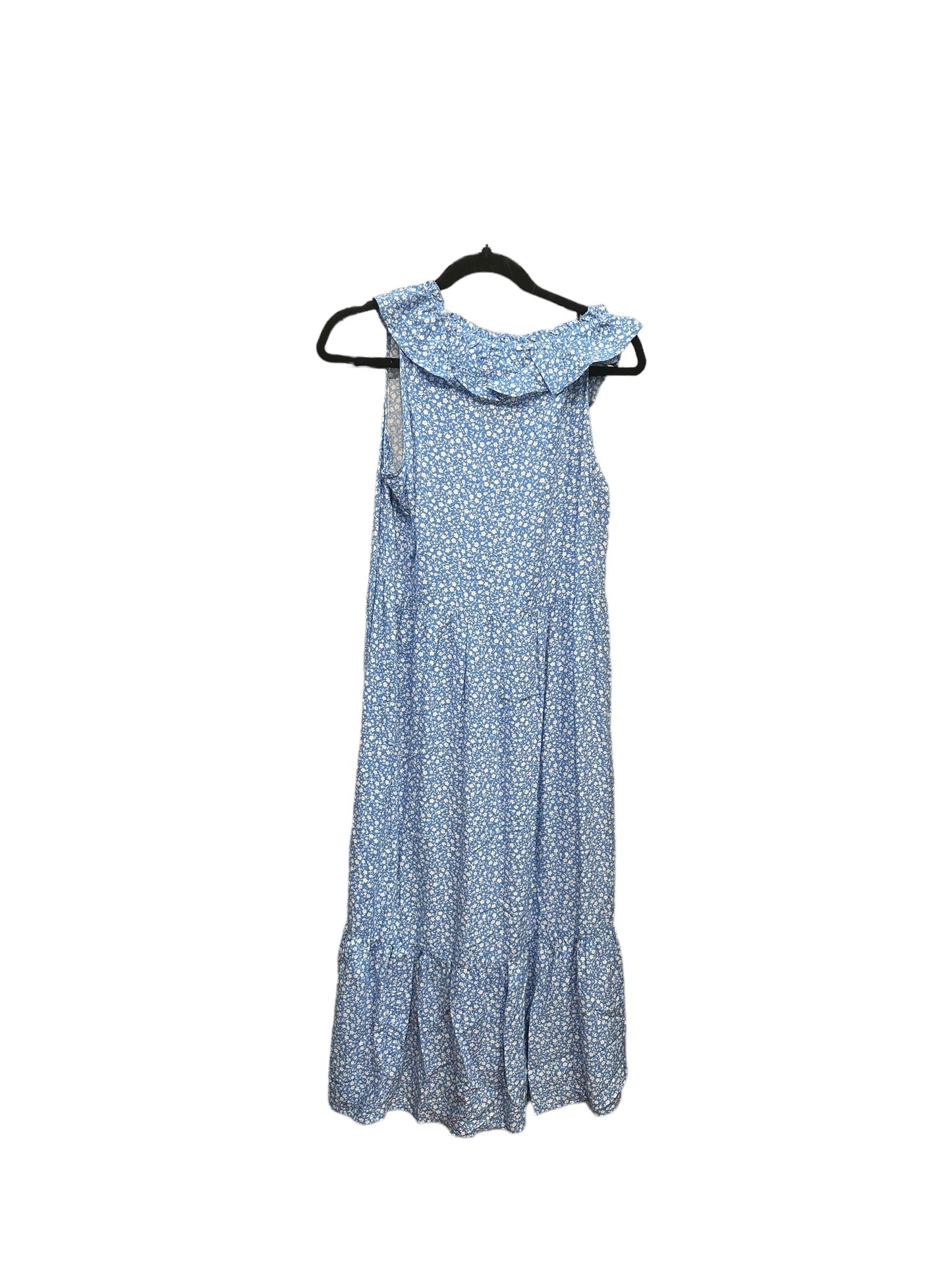 Blue Dress Casual Midi Old Navy, Size M