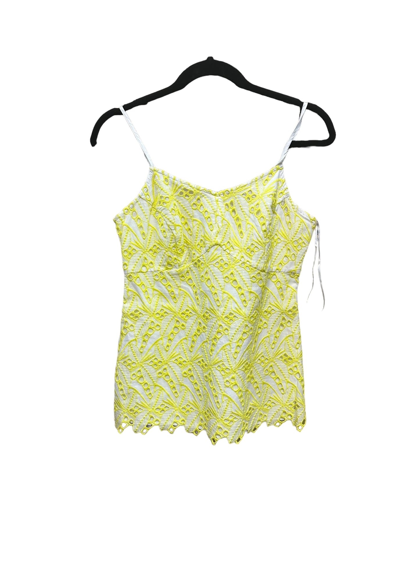 Yellow Top Sleeveless Crown And Ivy, Size S