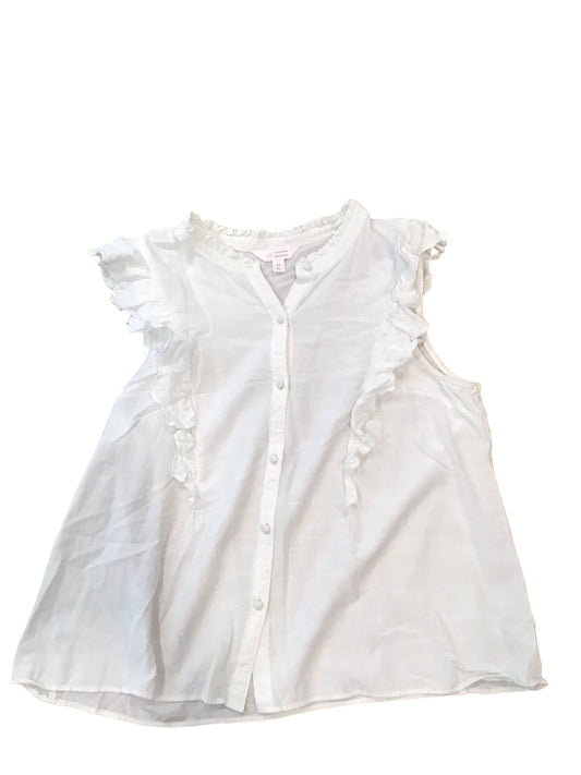 White Top Sleeveless Lc Lauren Conrad, Size M